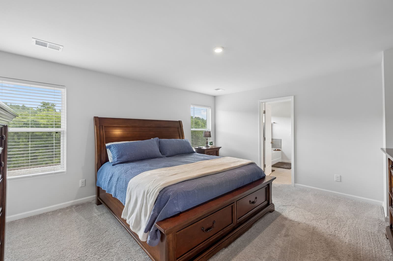 Primary bedroom at 123 Millbrook Drive